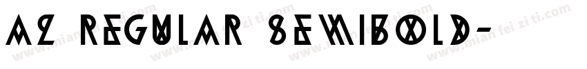 A2 Regular Semibold字体转换